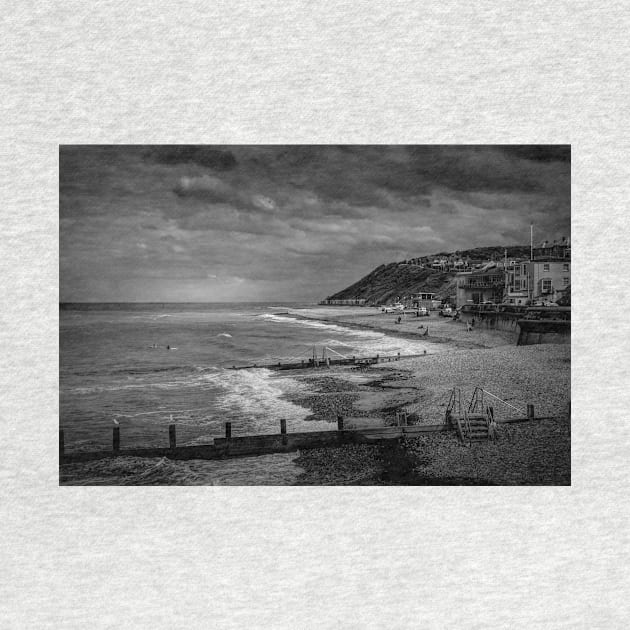 Cromer Beach Monochrome by avrilharris